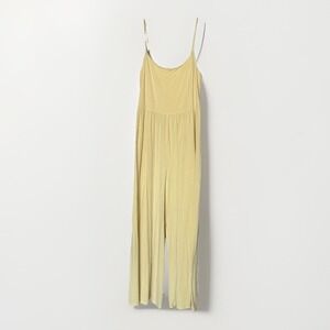 Aritzia Wilfred Free Market Jumpsuit Wide Leg Summer L Yellow Spring Break